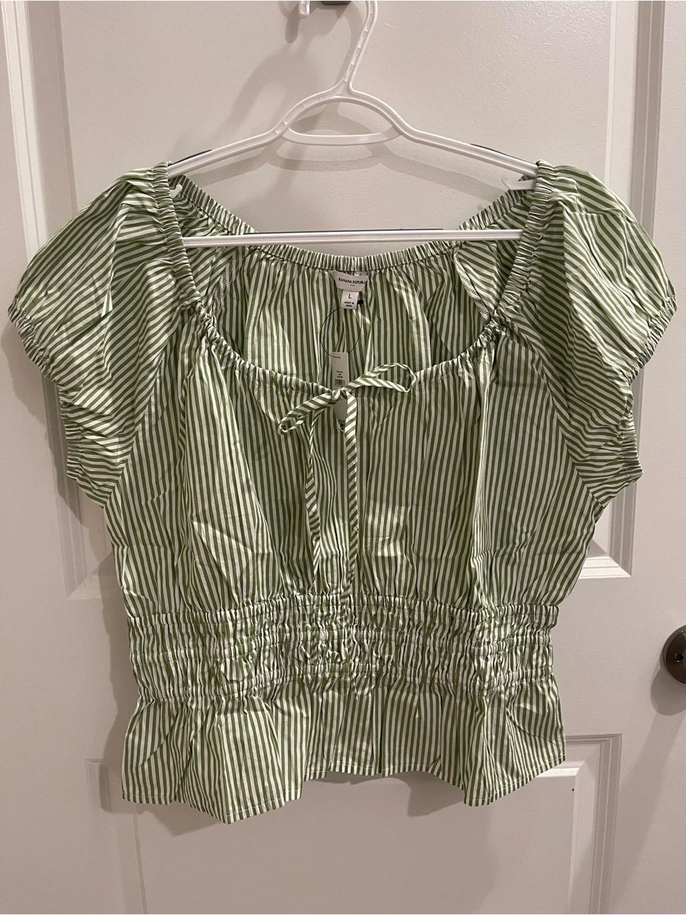 NWT Striped Scoop Neck Top